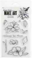 Floral Doodles - Clear Stamps - Wendy Vecchi