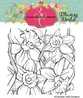 Daffodil Background - Clear Stamps - Colorado Craft Company