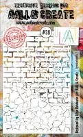 AALL & Create - Stencil - #38 - Cracked Walls 2