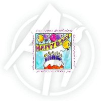 Birthday Banner Window - Ai