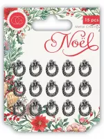 Craft Smith - Noel Wreath Charms - Metal Charms