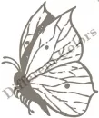 weißer Schmetterling - Stamp