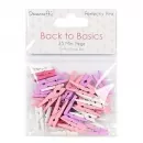 Dovecraft - Mini Pegs - Perfectly Pink