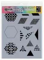 1,5" Quilt - Large Stencil & Mask - Dylusions