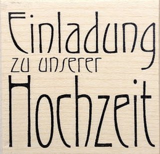 Einladung zu unserer Hochzeit