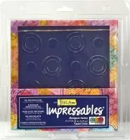 Gel Press - Impressables Gel Printing Plate - Repeat Circles 7" x 7"