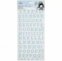 Alphabet Thicker Stickers Blue - Gorjuss - Santoro