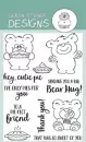 More than Pie with Cute Bear and Pie - Stempel
