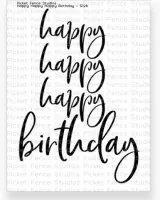 Happy Birthday - Clear Stamps - Picket Fence Studios