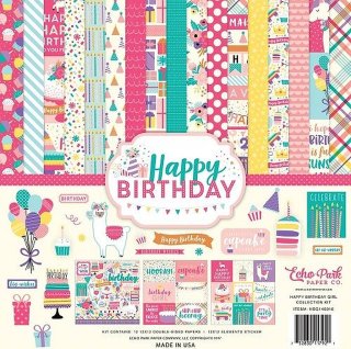 Happy Birthday Girl - Collection Kit - 12"x12"