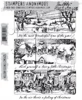 Holiday Scenes Tim Holtz Rubber Stamps Stamper Anonymous