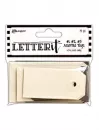 Ranger - Letter It - Assorted Tags - Ivory and Grey