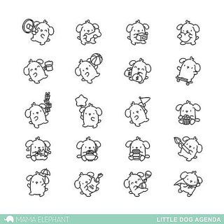 Little Dog Agenda - Clear Stamps - Mama Elephant