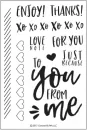 Love Notes - Clear Stamps - Concord & 9TH