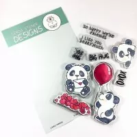 Lovely Pandas - Clear Stamps - Gerda Steiner Designs