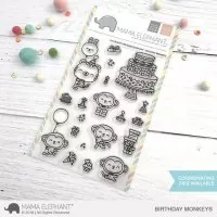 me1804 233 mama elephant clear stamps birthday monkeys