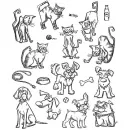 Mini Cats & Dogs - Cling Stamps - Tim Holtz - Stampers Anonymous