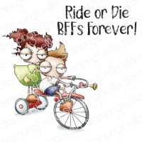 Mini Oddballs on a Tricycle - Rubber Stamps - Stamping Bella