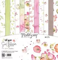 ModaScrap - Let Your Soul Bloom - Paper Pack - 12"x12"