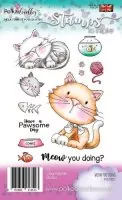 Meow You Doing - Clear Stamps - Polkadoodles