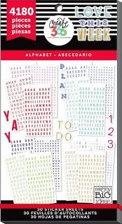 Create 365 - The Happy Planner - Value Pack Stickers - Alphabet