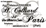 H. Colliard Paris - Holz-Stempel