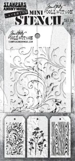 Mini Layering Stencil Set 10 - Tim Holtz - Stampers Anonymous