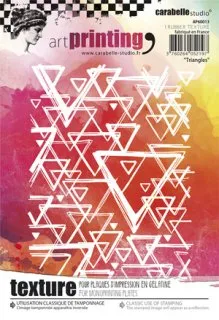 Art Printing - Triangles - Cling Stamps - Carabelle Studio