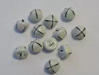 Christmas Bells - 10mm - White - CraftEmotions