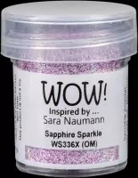 wow Sapphire Sparkle embossing powder Sara Naumann