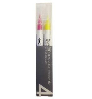 ZIG Clean Color Real Brush - 4 pcs - Pop Colors